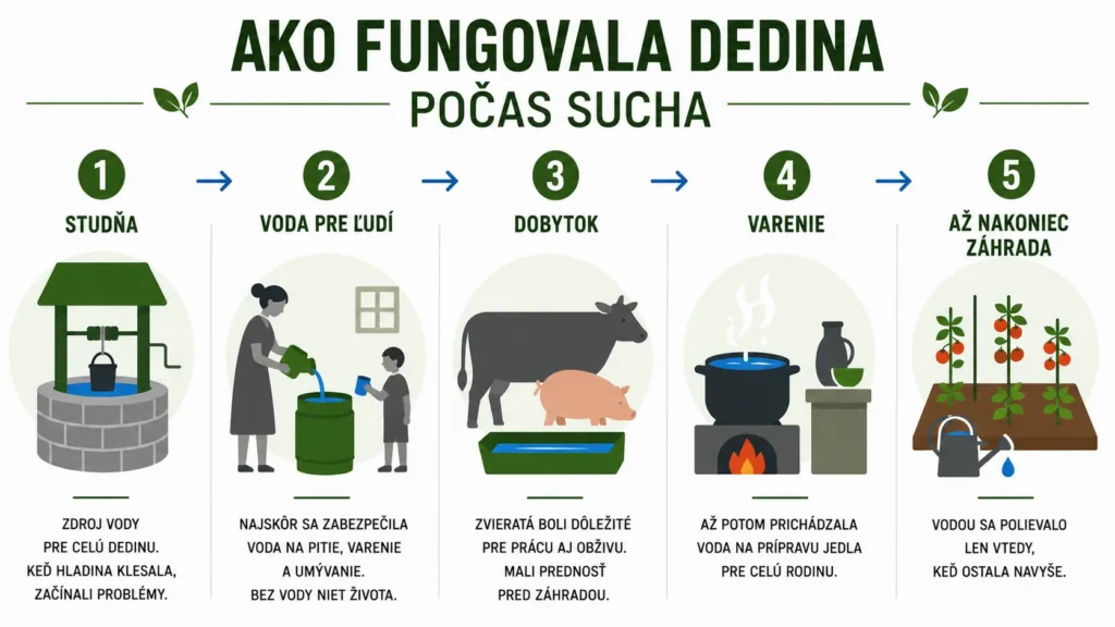 Ako sa kedysi využívala voda zo studne, keď bolo sucho na Slovensku.