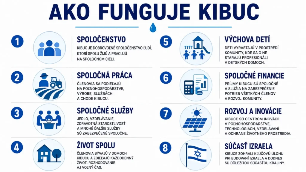 Fungovanie izraelského kibucu